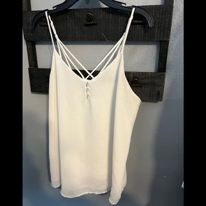 Naked Zebra White Tank Top